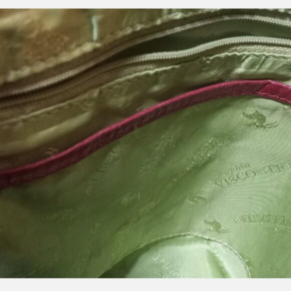 Sophia Visconti Shoulder Bag Leather Vintage Brown Purse Boho Italian Style bag - Picture 6 of 6